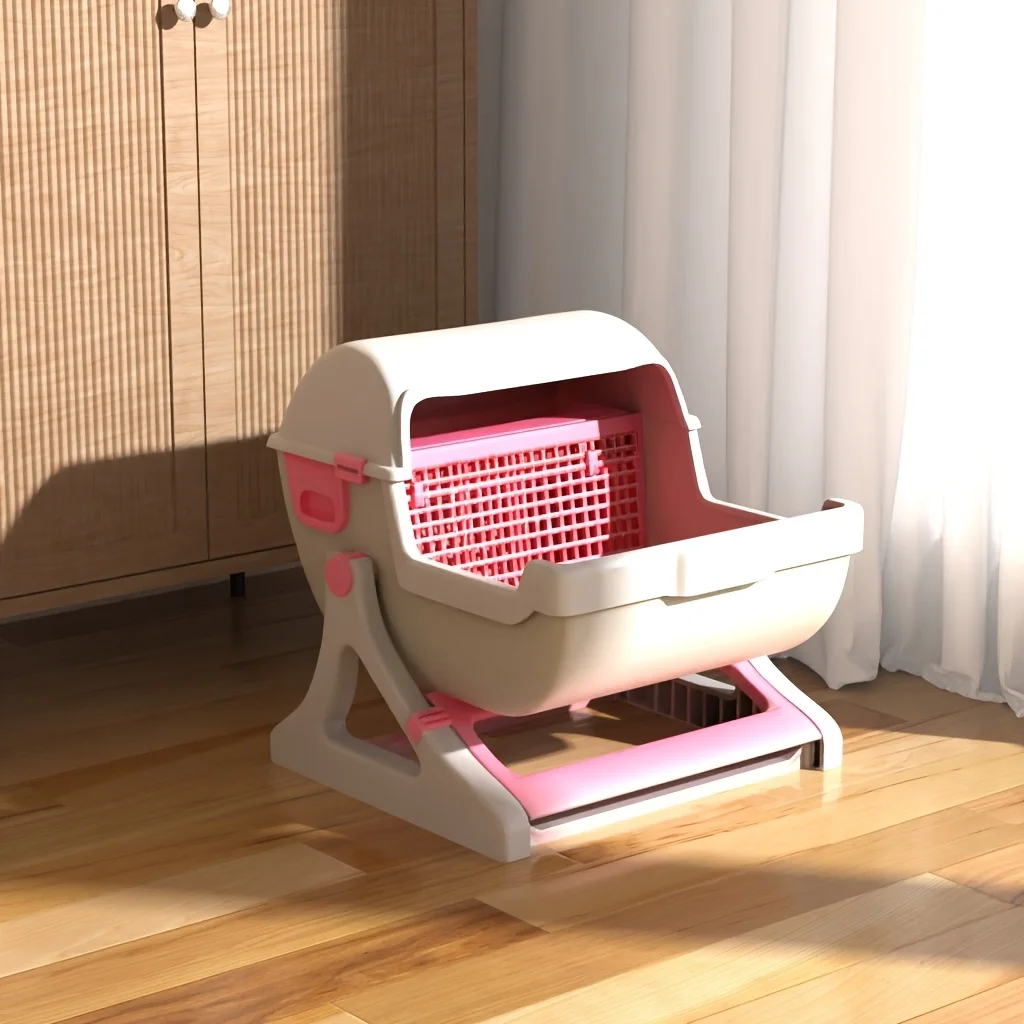 Semi-Automatic Self-Cleaning Cat Litter Box, Easy to Clean, Battery-Free, ABS Material Cat Toilet
Semi-Automatic Self-Cleaning Cat Litter Box, Easy to Clean, Battery-Free, ABS Material Cat Toilet