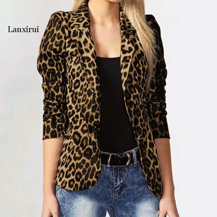 2022 spring and summer fashion trend leopard print temperament commuter thin suit
2022 spring and summer fashion trend leopard print temperament commuter thin suit
