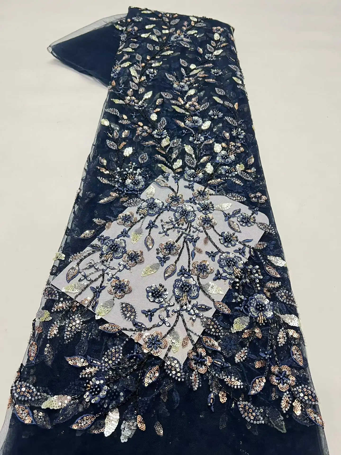 Nigerian French Guipure Tulle Lace Fabric Sequins Beaded Embroidery for2026 Luxury Wedding Party Evening Dresses 5Yard
Nigerian French Guipure Tulle Lace Fabric Sequins Beaded Embroidery for2026 Luxury Wedding Party Evening Dresses 5Yard