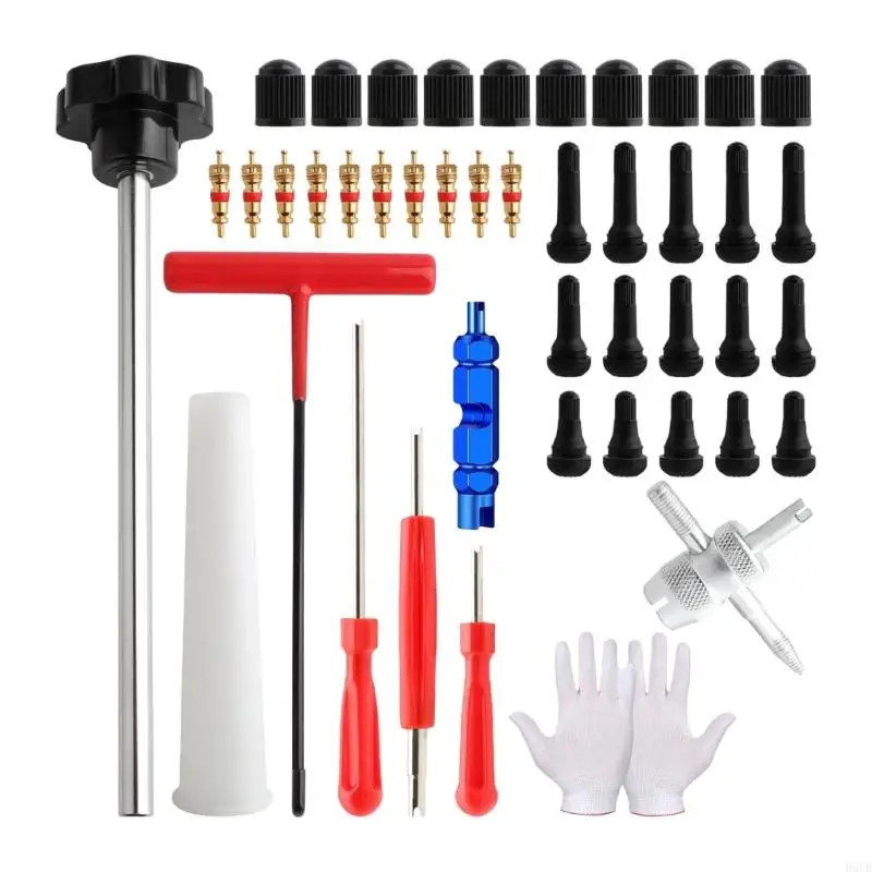 45Pcs Valves Stem Removal Tool with Strong Metal Plastic Construction Heavy Duty for Car Motorcycle & Truck Tires H9EE
45Pcs Valves Stem Removal Tool with Strong Metal Plastic Construction Heavy Duty for Car Motorcycle & Truck Tires H9EE