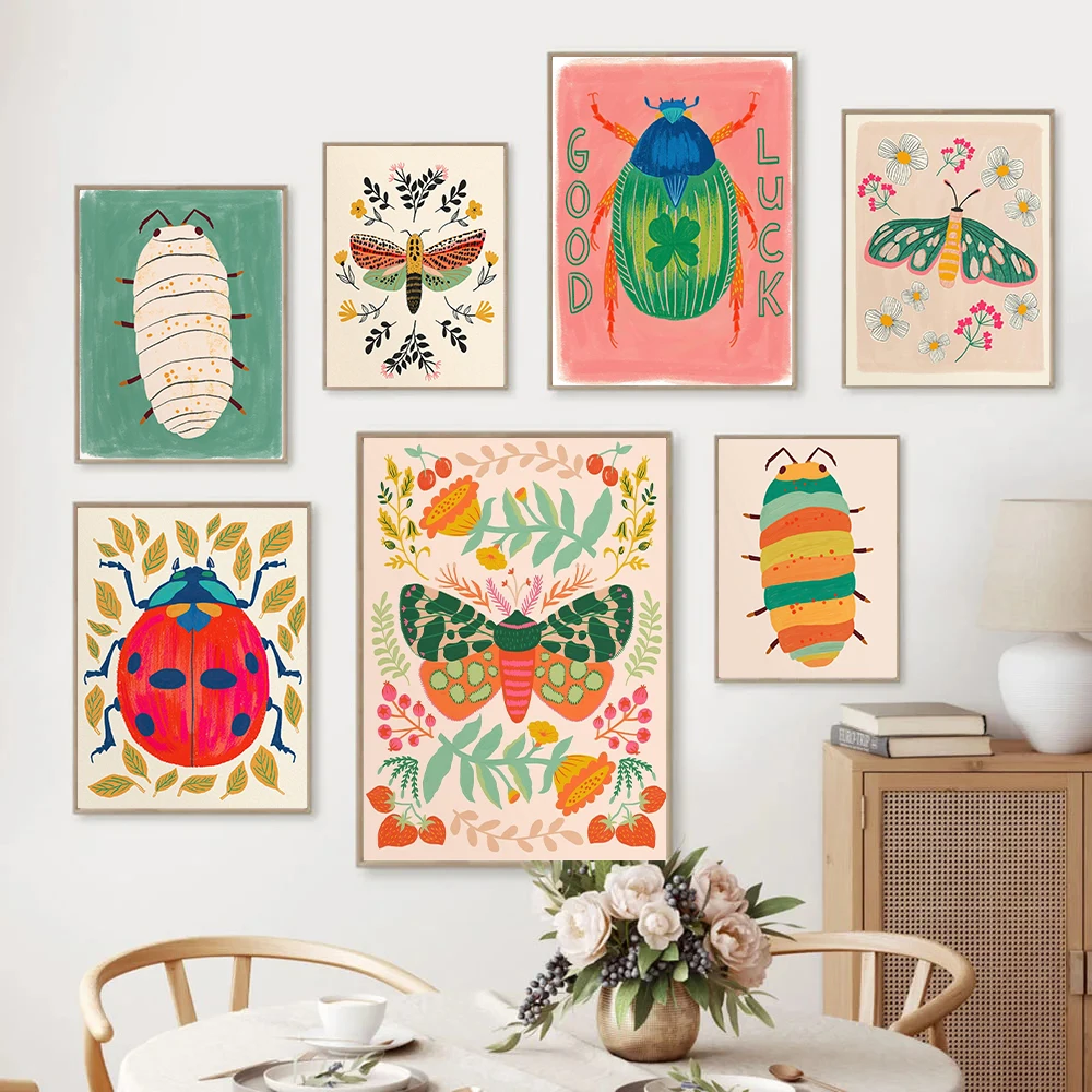 Boho Retro Poster Insect Butterfly Moth Bug Canvas Oil Painting Nature Wall Art Prints Kids Room Nursery Wall Picture Home Decor
Boho Retro Poster Insect Butterfly Moth Bug Canvas Oil Painting Nature Wall Art Prints Kids Room Nursery Wall Picture Home Decor