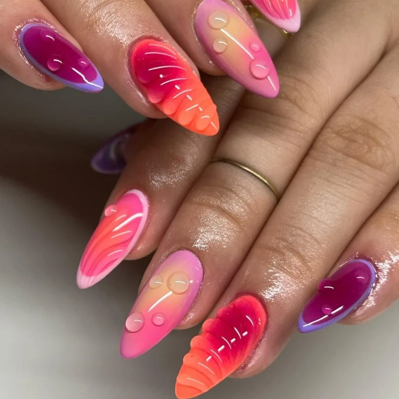 24 Pcs 3D Nail Tips with Glue Included Almonds Medium False Nails To Stick on Cheap Finger Nails Press Ons for Girls Removable
24 Pcs 3D Nail Tips with Glue Included Almonds Medium False Nails To Stick on Cheap Finger Nails Press Ons for Girls Removable