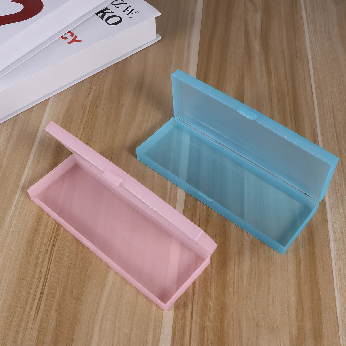 4Pcs Stationery Box Frosted Translucent Pencil Case Student Pencil Storage Box Medium Size White Green Practical
4Pcs Stationery Box Frosted Translucent Pencil Case Student Pencil Storage Box Medium Size White Green Practical