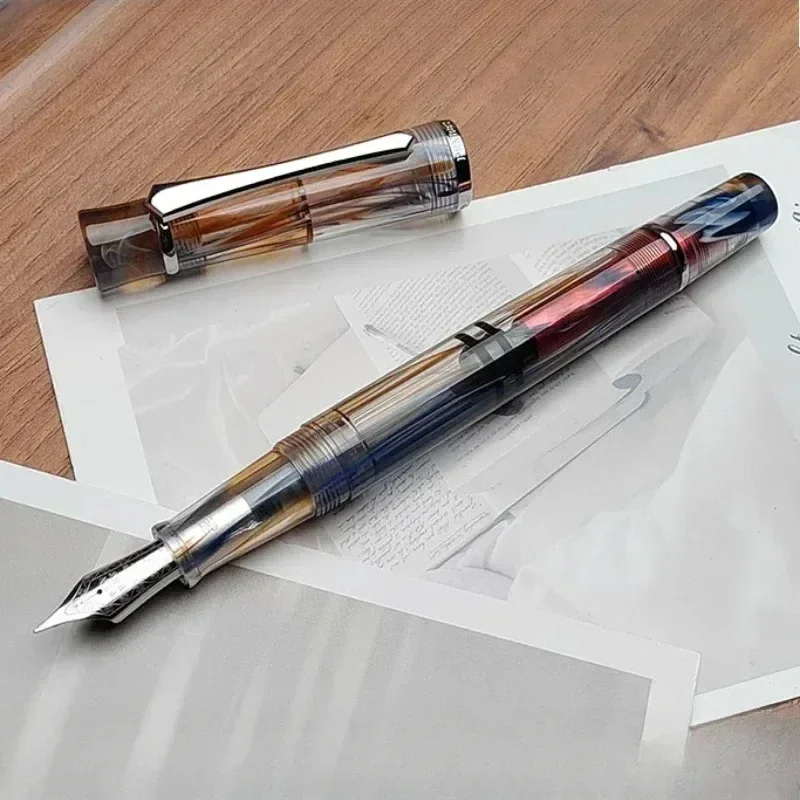 NewPENBBS 495 Piston Resin Fountain Pen Big Size F 0.5MM Nib Transparent Acrylic Unisex Writing Practice Pen School Supplies Gif
NewPENBBS 495 Piston Resin Fountain Pen Big Size F 0.5MM Nib Transparent Acrylic Unisex Writing Practice Pen School Supplies Gif