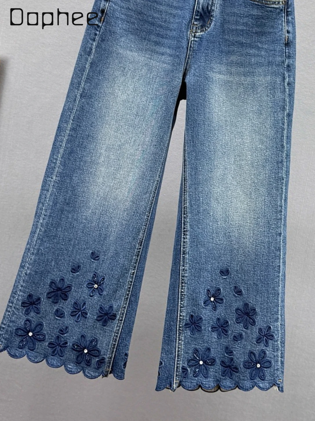 Осень 202, уличные свободные утягивающие джинсы с высокой талией в стиле ретро, с цветочной вышивкой и стразами, девятиточечные джинсы, модные мешковатые джинсы для женщин 
Осень 202, уличные свободные утягивающие джинсы с высокой талией в стиле ретро, с цветочной вышивкой и стразами, девятиточечные джинсы, модные мешковатые джинсы для женщин