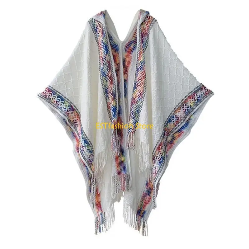 Y5GC Breathable Thin Fringed Poncho for Outdoor Vacation Women Sunproof Capes Shawl
Y5GC Breathable Thin Fringed Poncho for Outdoor Vacation Women Sunproof Capes Shawl