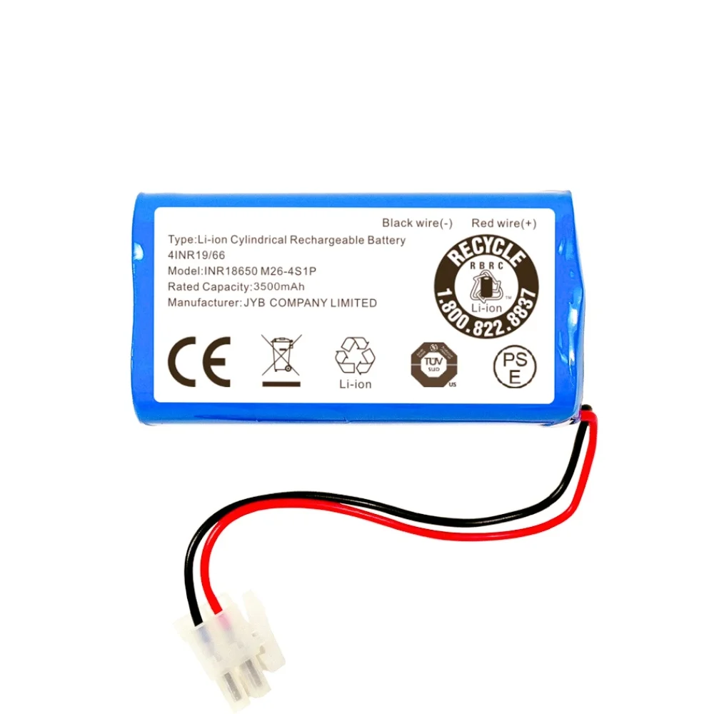 Replacement Original Battery 14.8V 3500mAh INR18650 M26-4S1P for ILIFE A4 A4s A6 A7 A8 A9 V7 V7S Robot Vacuum.
Replacement Original Battery 14.8V 3500mAh INR18650 M26-4S1P for ILIFE A4 A4s A6 A7 A8 A9 V7 V7S Robot Vacuum.