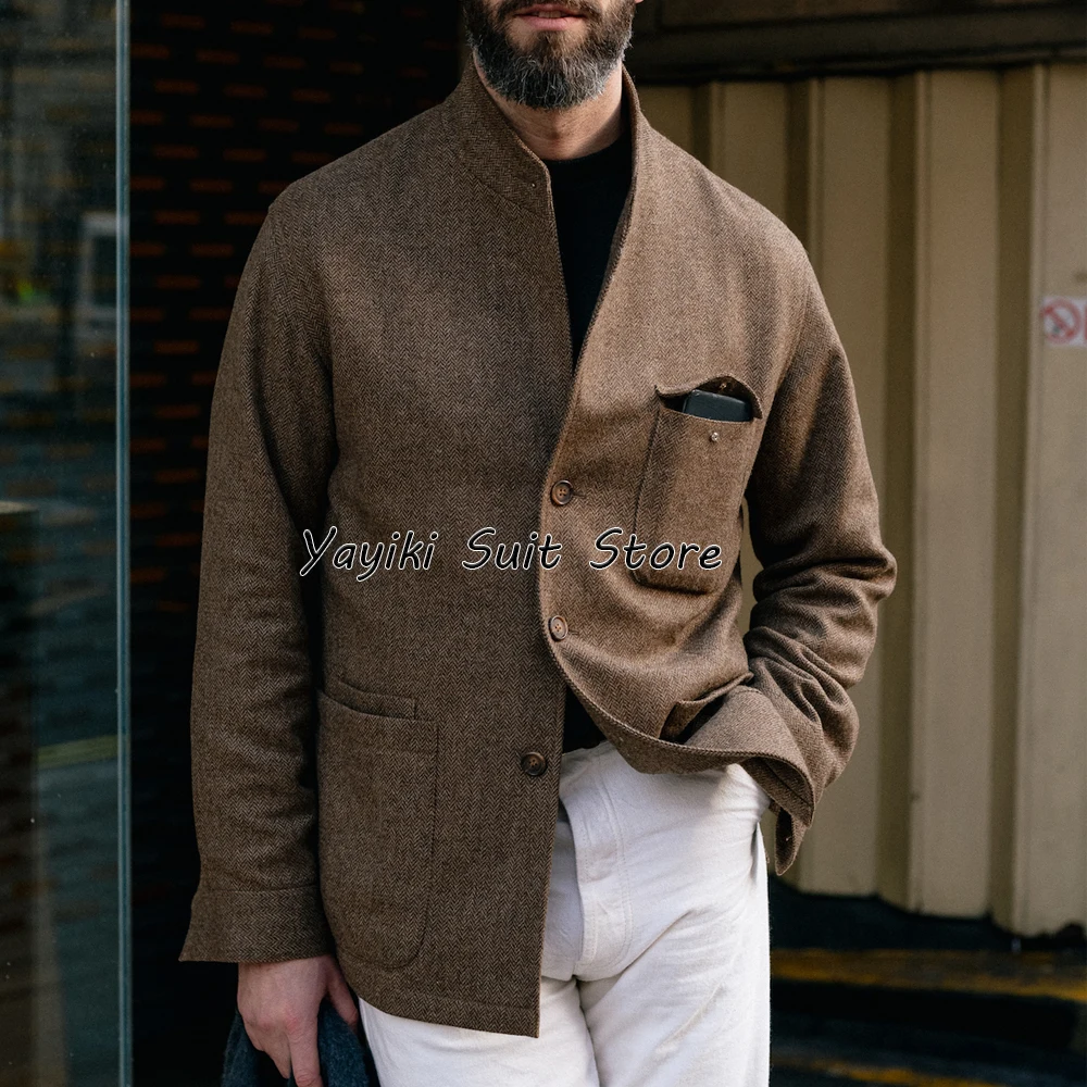 Мужские куртки для мужчин Роскошные мужские куртки с узором «елочка» Новые костюмы и пиджаки Костюмы Мужской элегантный мужской костюм Пальто Одежда 
Мужские куртки для мужчин Роскошные мужские куртки с узором «елочка» Новые костюмы и пиджаки Костюмы Мужской элегантный мужской костюм Пальто Одежда