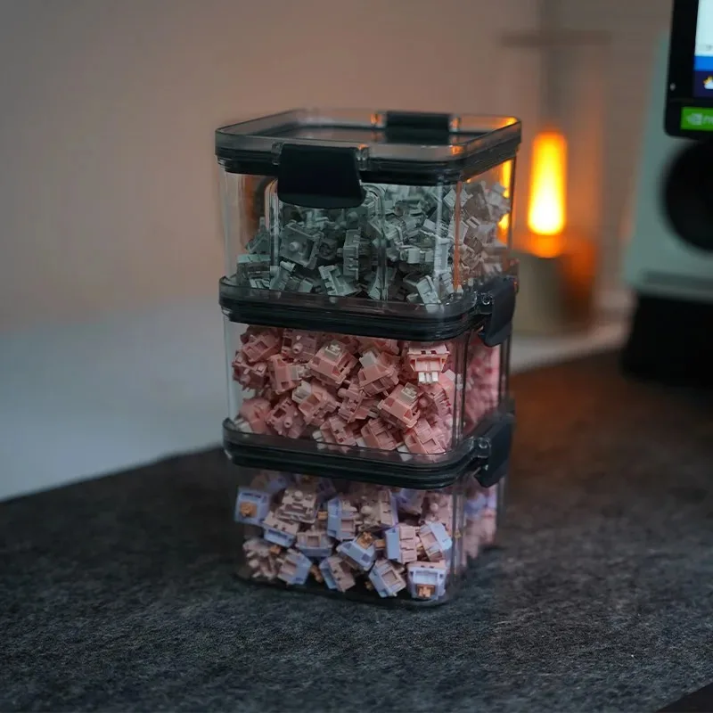 Keebox Keyboard Switches Container Storage Box 3 Pcs PC Polycarbonate Switches Box For Mechanical Keyboard
Keebox Keyboard Switches Container Storage Box 3 Pcs PC Polycarbonate Switches Box For Mechanical Keyboard