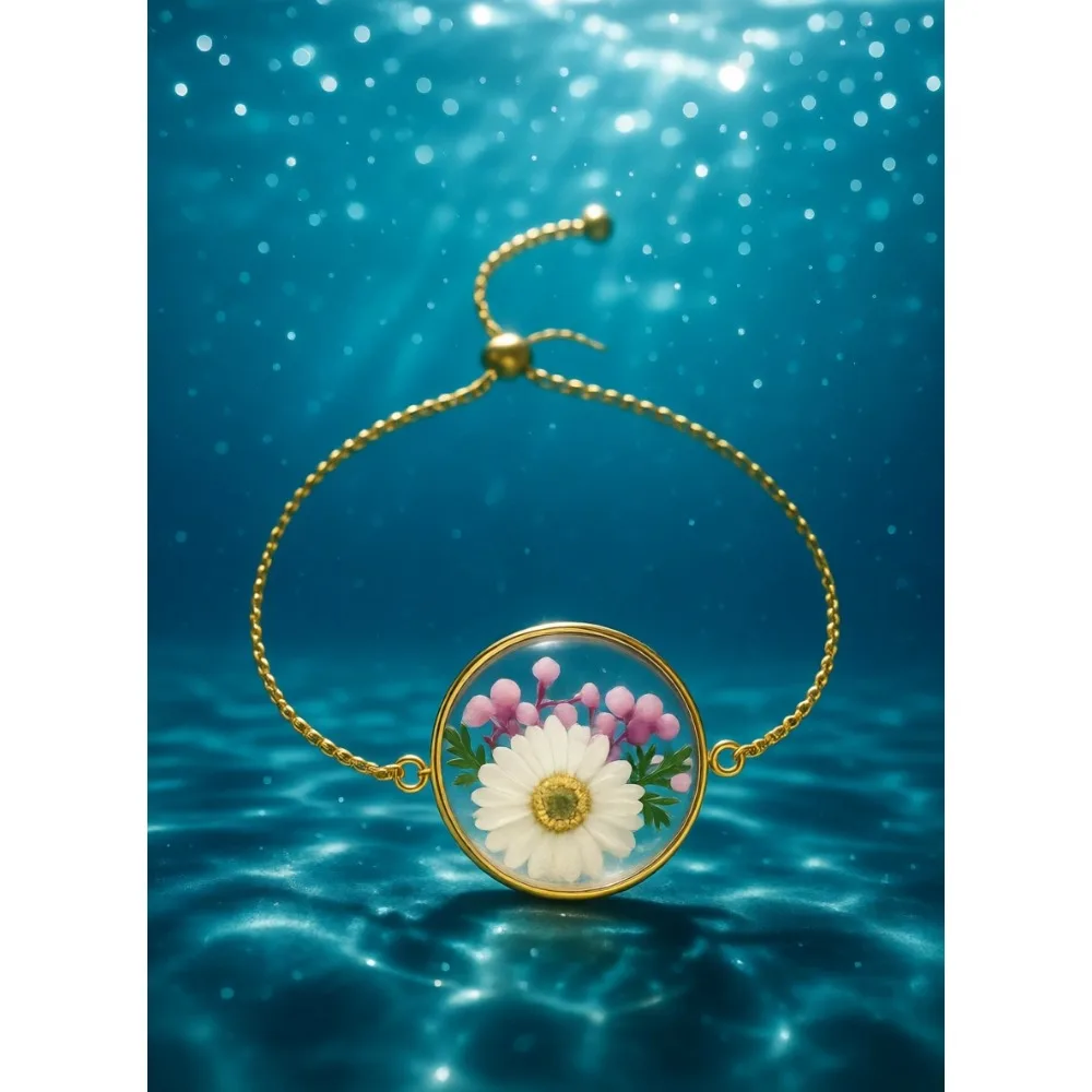 Браслет из настоящих прессованных цветов ручной работы – милый подарок на Рождество, День святого Валентина, День матери
Браслет из настоящих прессованных цветов ручной работы – милый подарок на Рождество, День святого Валентина, День матери