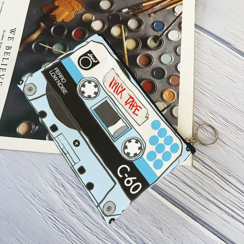 Retro music tape portable printed coin purse interesting items small canvas bag ladies cosmetic storage bag
Retro music tape portable printed coin purse interesting items small canvas bag ladies cosmetic storage bag