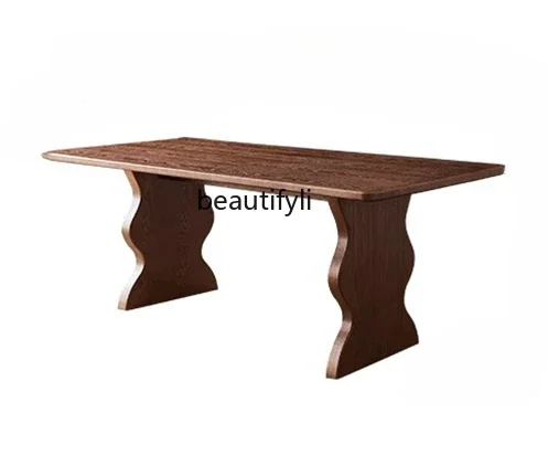 Rectangle dining table household solid wood chair modern simple light luxury small apartment French retro stool
Rectangle dining table household solid wood chair modern simple light luxury small apartment French retro stool