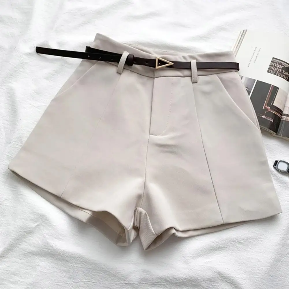 Casual Women's Shorts A-line High Waist Short Chic Office Lady Shorts With Belted Vintage Female Trousers Spring Summer
Casual Women's Shorts A-line High Waist Short Chic Office Lady Shorts With Belted Vintage Female Trousers Spring Summer