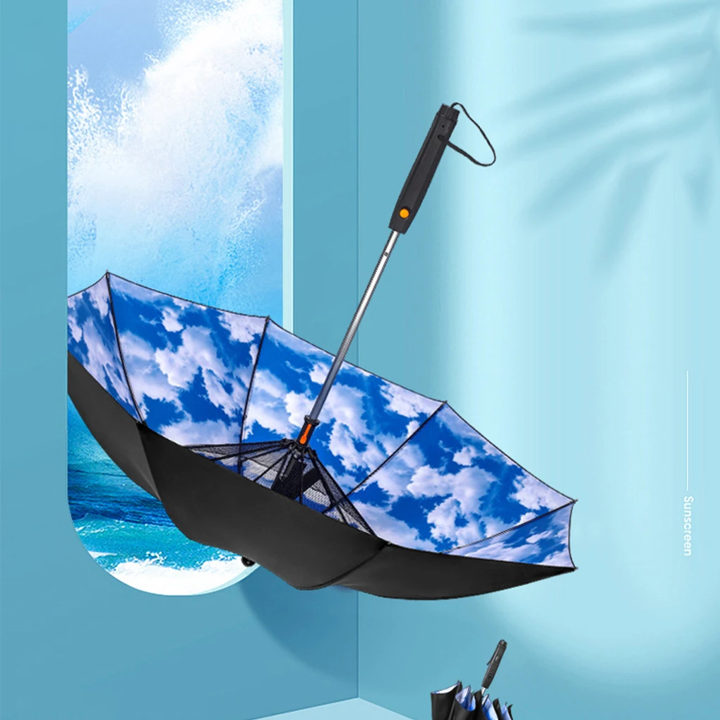 Sun Parasol | Waterproof And Durable | Electric Fan Included Outdoor Protection Long Handle Umbrella blue
Sun Parasol | Waterproof And Durable | Electric Fan Included Outdoor Protection Long Handle Umbrella blue