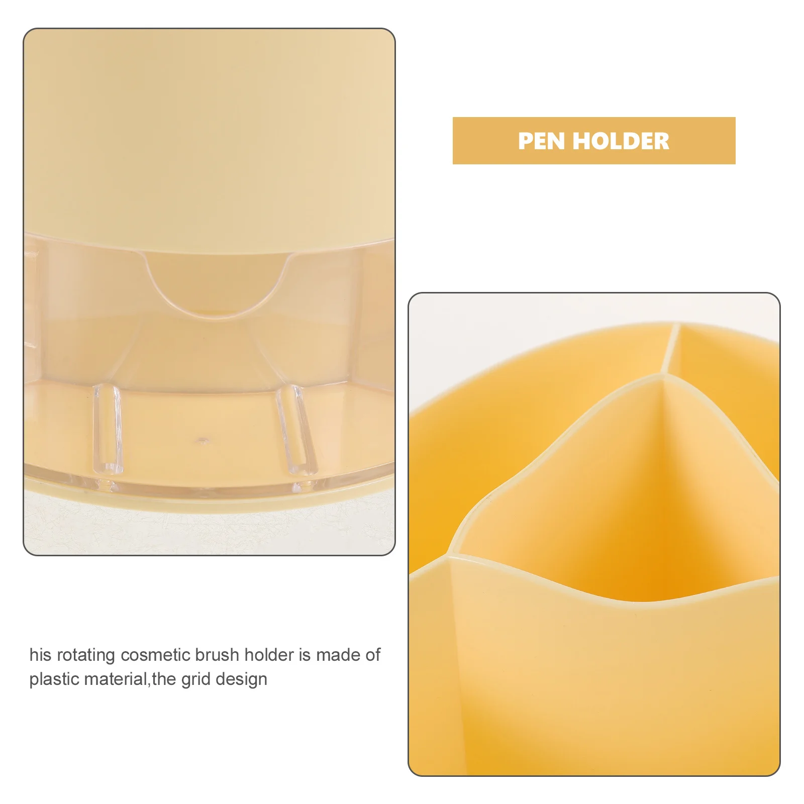 360 Degree Rotating Brush Holder Desk Organizer for Makeup Brushes Pens Keys Small Items Household Pencil Holder Office
360 Degree Rotating Brush Holder Desk Organizer for Makeup Brushes Pens Keys Small Items Household Pencil Holder Office