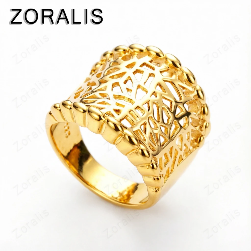 Factory Price 18K Gold Irregular Mesh Curve Cocktail Ring For Women Jewelry Wedding Engagement Accessories Gifts Wholesale
Factory Price 18K Gold Irregular Mesh Curve Cocktail Ring For Women Jewelry Wedding Engagement Accessories Gifts Wholesale