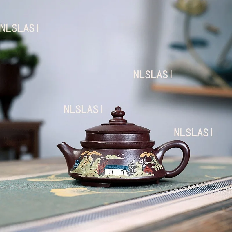 250ml Earthenware Pot of Yixing Original Mine Purple Mud Mountain Water Pagoda Teapot Chinese Handmade Teapot Household Tea Set
250ml Earthenware Pot of Yixing Original Mine Purple Mud Mountain Water Pagoda Teapot Chinese Handmade Teapot Household Tea Set