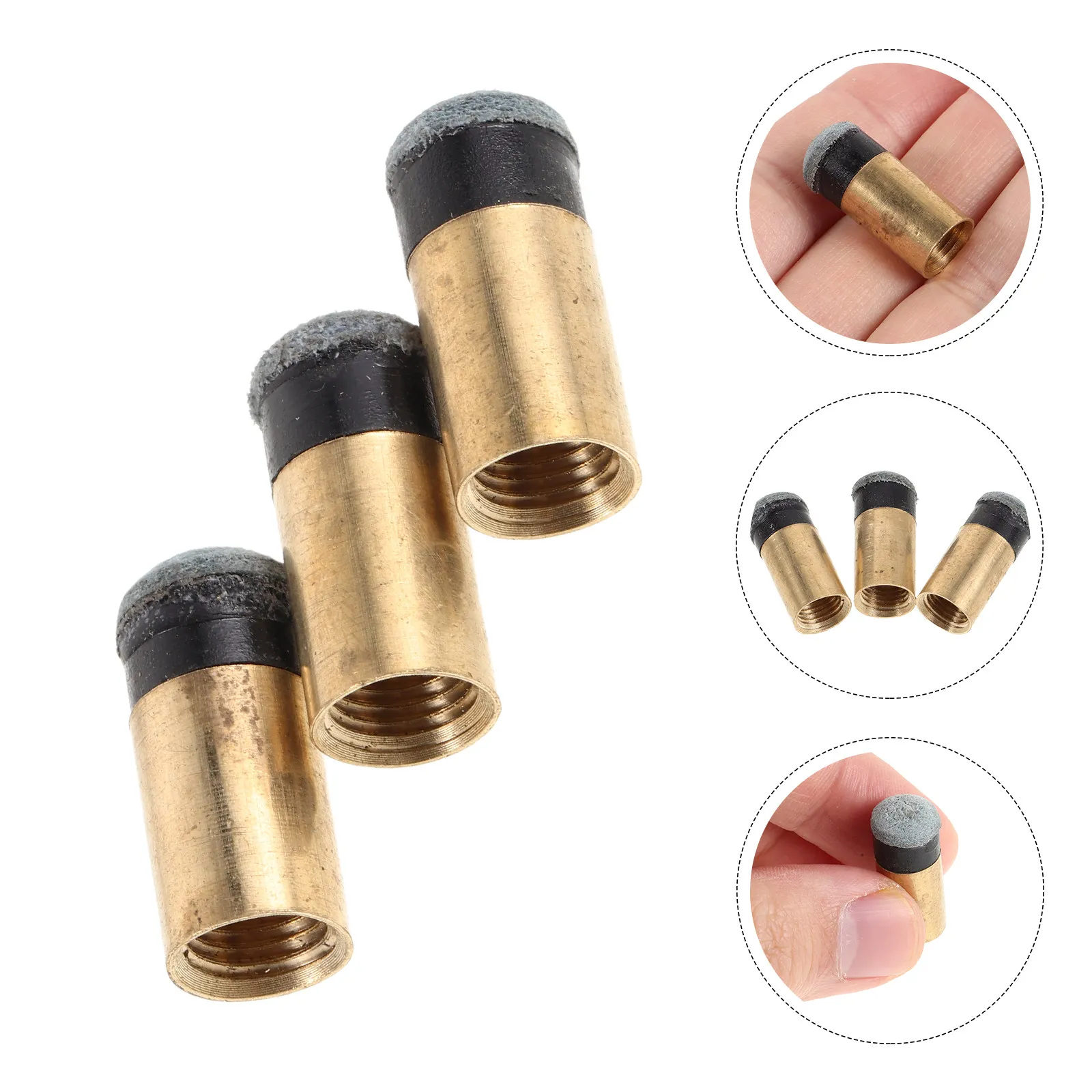 6Pcs Slip on Replacement Pool Cue Tips 10Mm Billiard Cue Tip Repair Kit No Glue Needed for Pool Snooker Table Accessories
6Pcs Slip on Replacement Pool Cue Tips 10Mm Billiard Cue Tip Repair Kit No Glue Needed for Pool Snooker Table Accessories