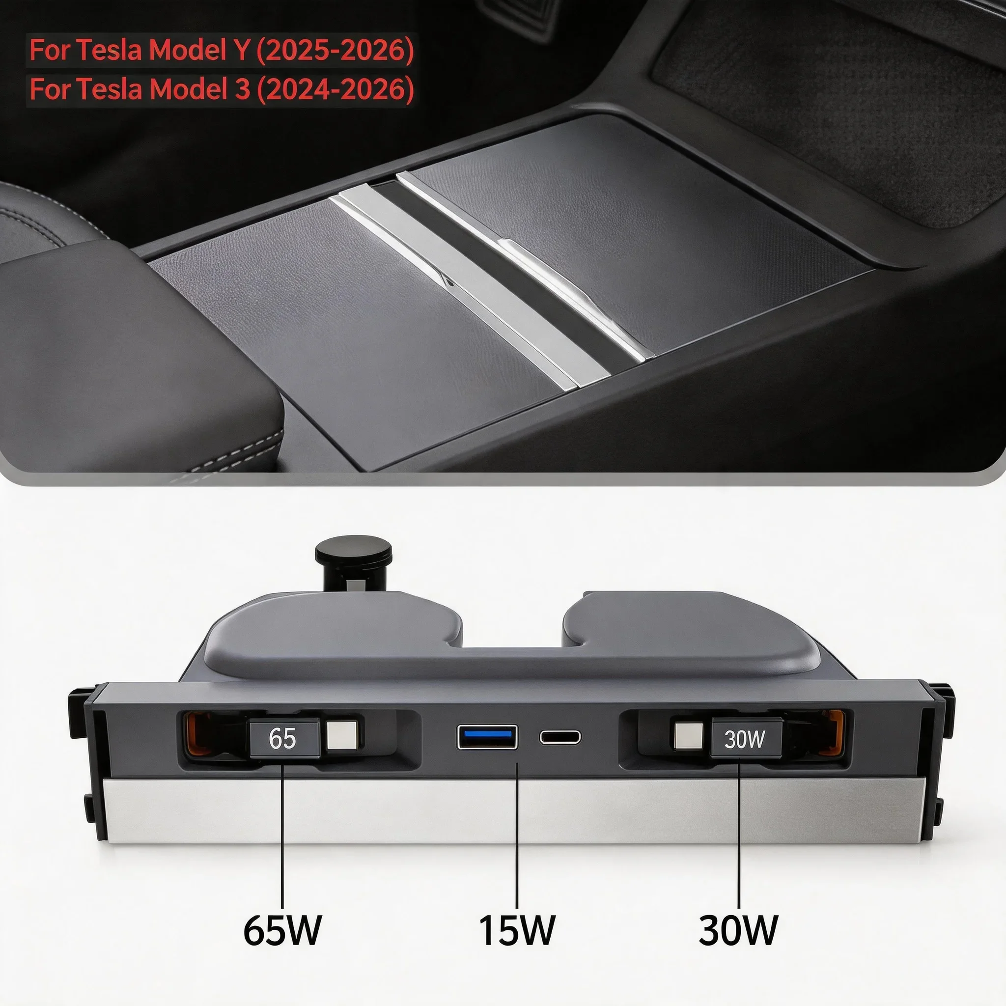 Center Console USB Hub Retractable For Tesla Model Y Juniper 2026 Model 3 Highland Phone Charger Fast Charging Docking Station
Center Console USB Hub Retractable For Tesla Model Y Juniper 2026 Model 3 Highland Phone Charger Fast Charging Docking Station