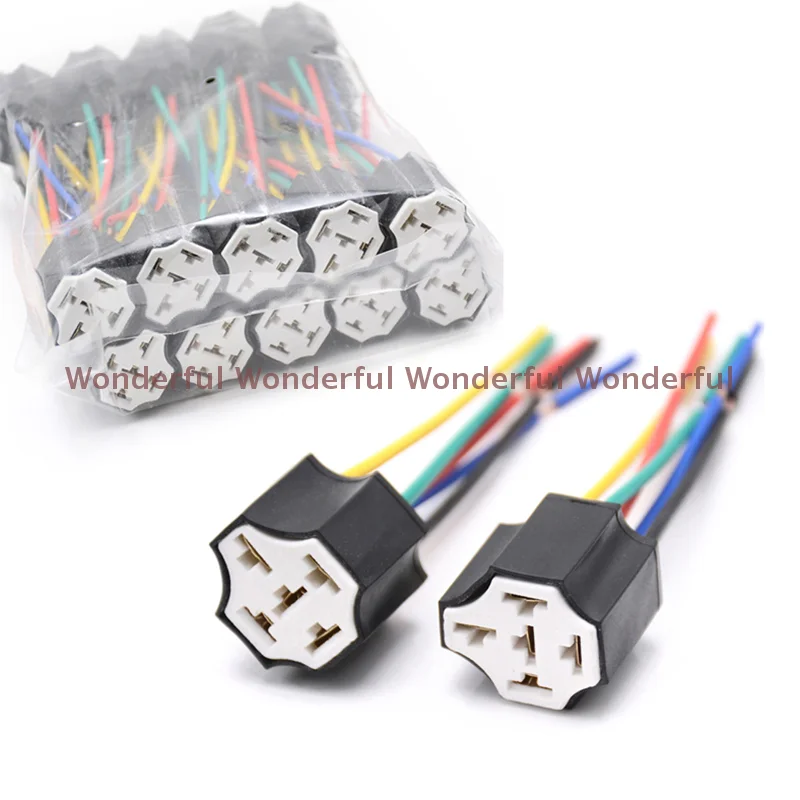 Ceramic Car Relay Holder 5-Pin Auto Relay Socket Connector Plug High-Quality Seat with Pins for Reliable Electrical Connections
Ceramic Car Relay Holder 5-Pin Auto Relay Socket Connector Plug High-Quality Seat with Pins for Reliable Electrical Connections