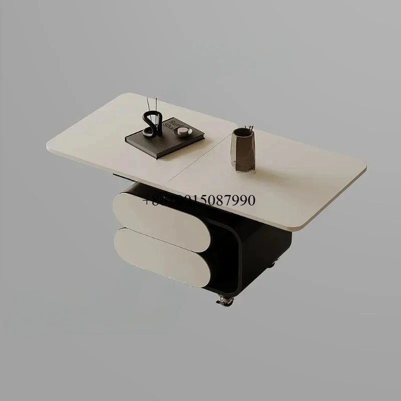 Italian minimalist movable coffee table lifting folding rotating dining table rectangular trolley side table
Italian minimalist movable coffee table lifting folding rotating dining table rectangular trolley side table