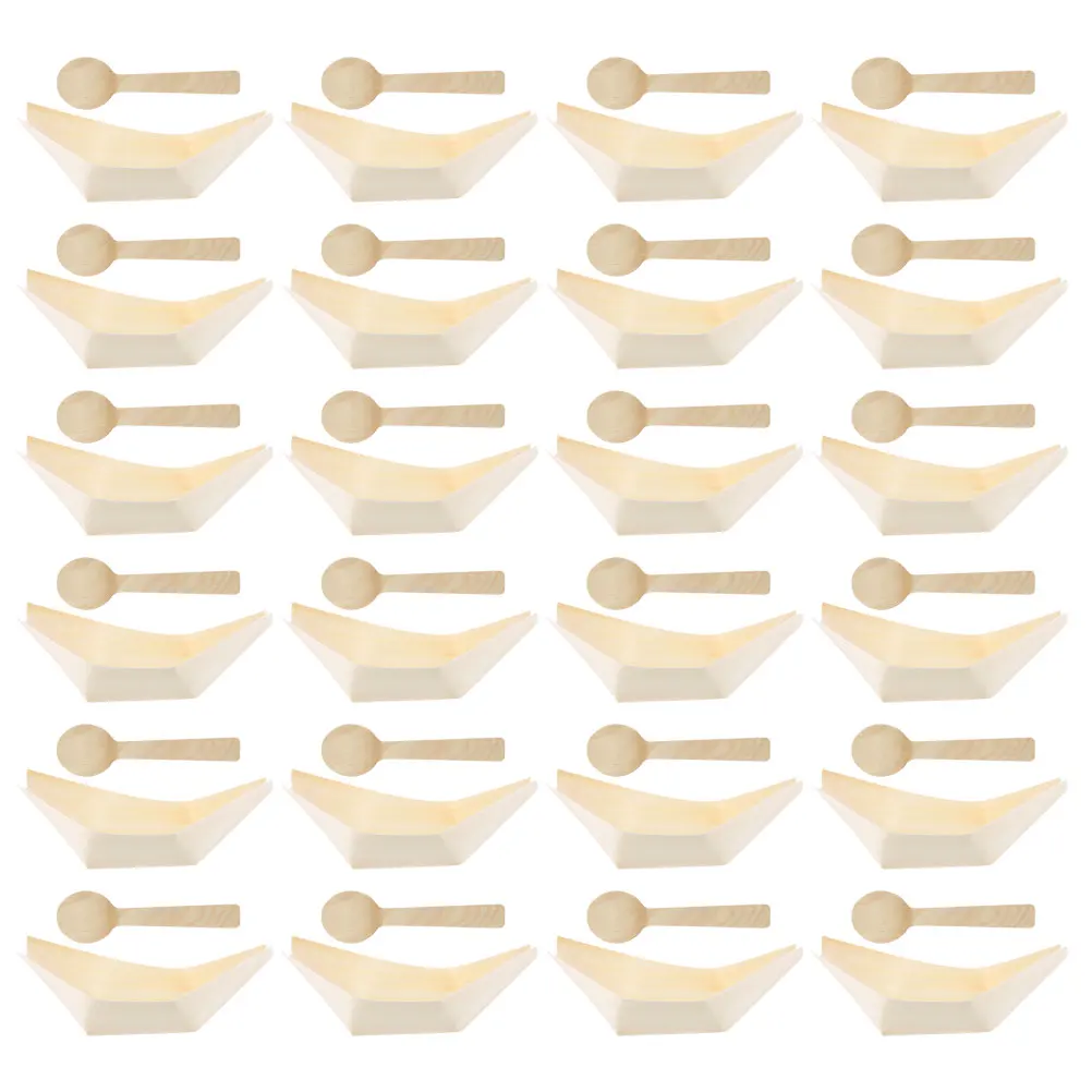 1 set Disposable Wood Boat Plates Sushi Serving Tray Snack Appetizer Food Boats Catering Supplies Wooden Bowls
1 set Disposable Wood Boat Plates Sushi Serving Tray Snack Appetizer Food Boats Catering Supplies Wooden Bowls