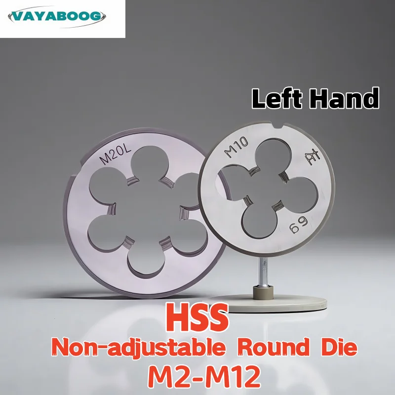 1PCS HSS Non-adjustable Left Hand Screw Threading Dies M2M2.5M3M3.5M4M4.5M5M5.5M6M7M8M9M10M12 X1 0.75 0.5 0.35 0.45 1.25
1PCS HSS Non-adjustable Left Hand Screw Threading Dies M2M2.5M3M3.5M4M4.5M5M5.5M6M7M8M9M10M12 X1 0.75 0.5 0.35 0.45 1.25