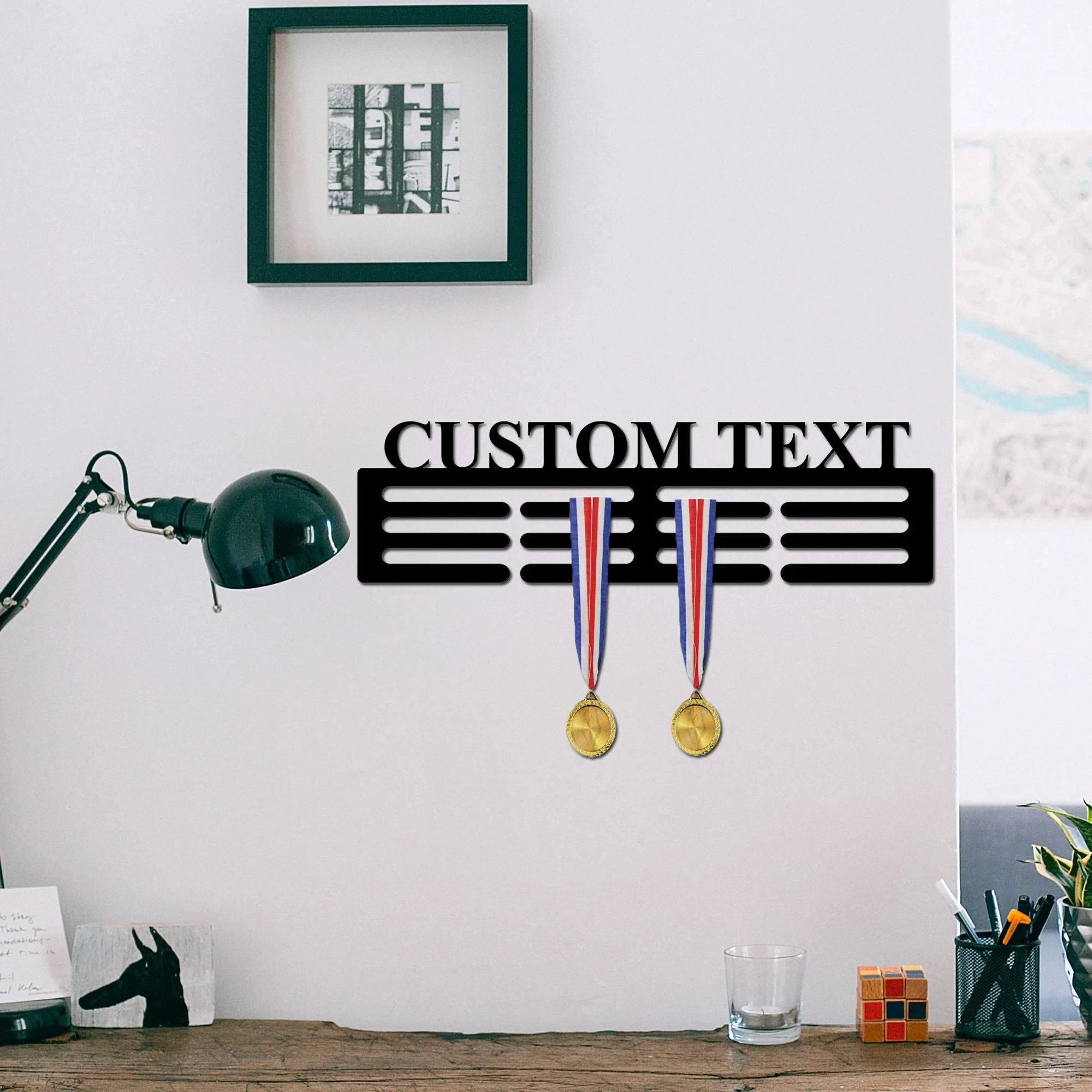 Custom Medal Holder Medal Rack Personalized Name Text Color Medal Hanger 12 Rungs for Medals & Ribbons Medal Display Rack
Custom Medal Holder Medal Rack Personalized Name Text Color Medal Hanger 12 Rungs for Medals & Ribbons Medal Display Rack