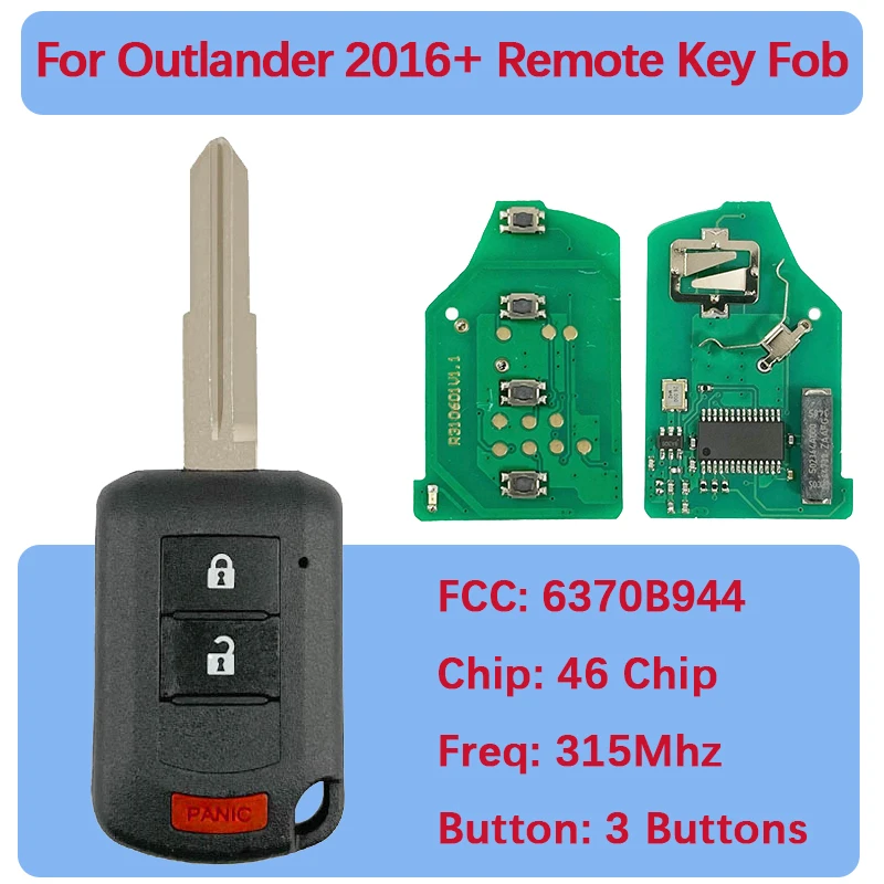 CN011029 2 кнопки дистанционного ключа 315 МГц PCF7961 FCC OUCJ166N MIT11R 6370B944 для Mitsubishi Outlander 2016+
CN011029 2 кнопки дистанционного ключа 315 МГц PCF7961 FCC OUCJ166N MIT11R 6370B944 для Mitsubishi Outlander 2016+