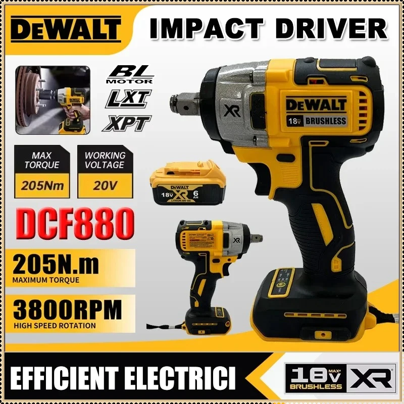 Dewalt DCF880 205N.M Brushless Electric Wrench Cordless Impact Wrench, Detachable Tire High-speed Powerful Disassembly Tool
Dewalt DCF880 205N.M Brushless Electric Wrench Cordless Impact Wrench, Detachable Tire High-speed Powerful Disassembly Tool