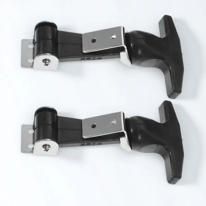 2Pcs Stainless Steel T-Handle Draw Latch Flexible Vibration Absorbing Rubber Core Curved Comfort Grip for Automotive Truck Tool
2Pcs Stainless Steel T-Handle Draw Latch Flexible Vibration Absorbing Rubber Core Curved Comfort Grip for Automotive Truck Tool
