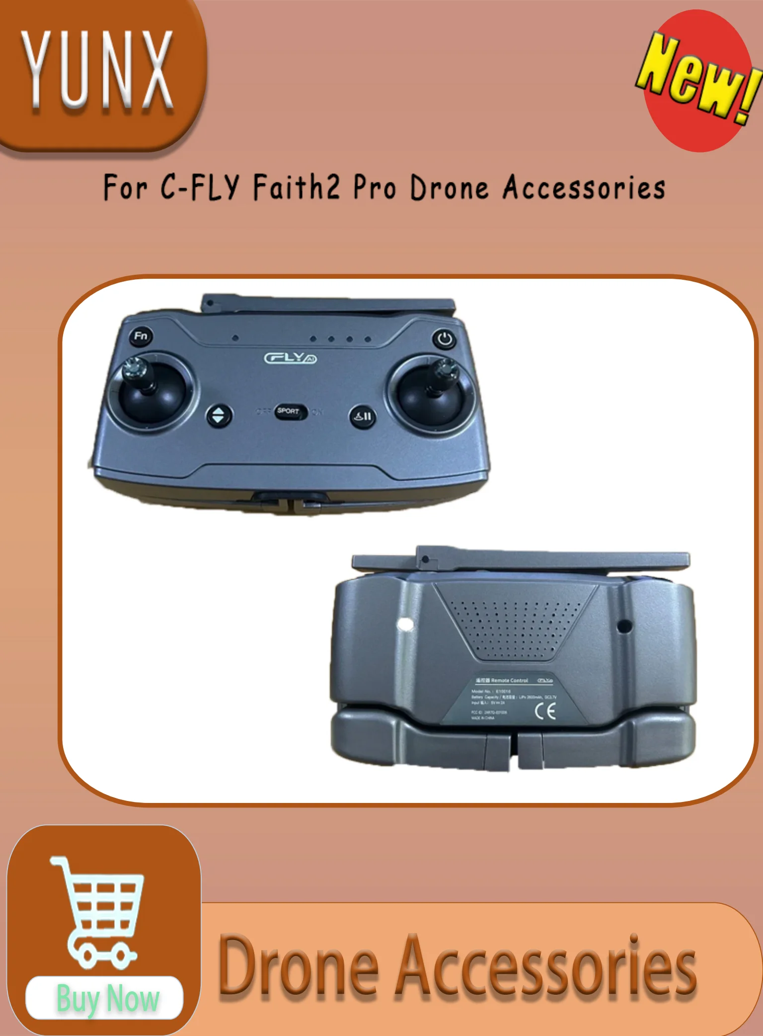 Запчасти для подвеса и пульта дистанционного управления YUNX для дрона C-FLY Faith2 Pro 4K GPS 5G WiFi RC
Запчасти для подвеса и пульта дистанционного управления YUNX для дрона C-FLY Faith2 Pro 4K GPS 5G WiFi RC