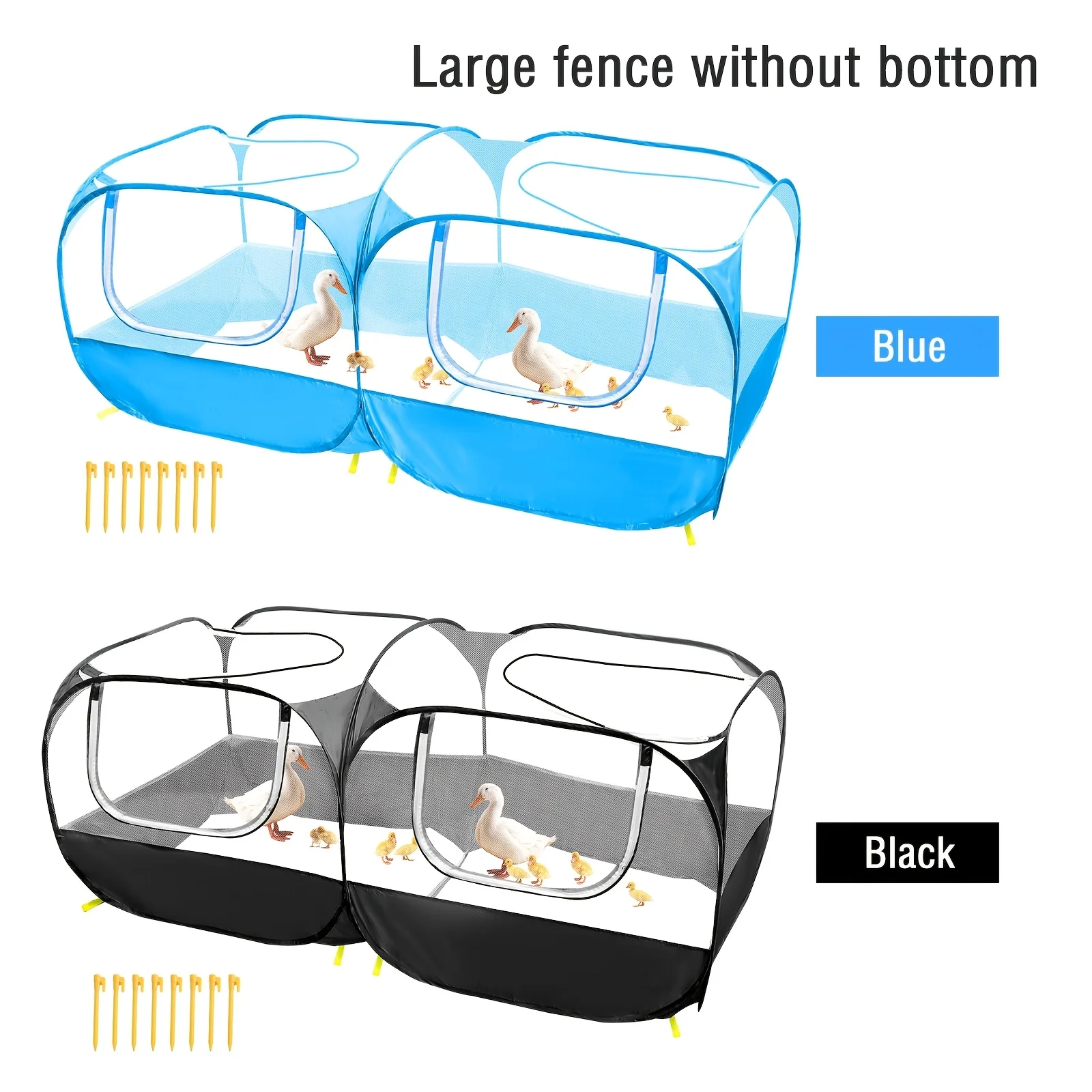 Spacious Enclosure Lacking a Base - Features a Breathable Mesh Structure with Four Zippered Entrances, Easy to Carry And Lightweight, Easy to Set Up, Includes Stakes for Anchoring, Collapses Into a 14-Inch Circular Form, Ideal for Cats, Chickens
Spacious Enclosure Lacking a Base - Features a Breathable Mesh Structure with Four Zippered Entrances, Easy to Carry And Lightweight, Easy to Set Up, Includes Stakes for Anchoring, Collapses Into a 14-Inch Circular Form, Ideal for Cats, Chickens