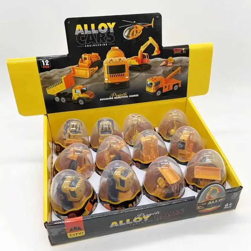 12pcs/box Surprise Ball Alloy Engineering Car Toy for Boys Blind Box Slide Vehicle Model Children's Playtime Excitement
12pcs/box Surprise Ball Alloy Engineering Car Toy for Boys Blind Box Slide Vehicle Model Children's Playtime Excitement