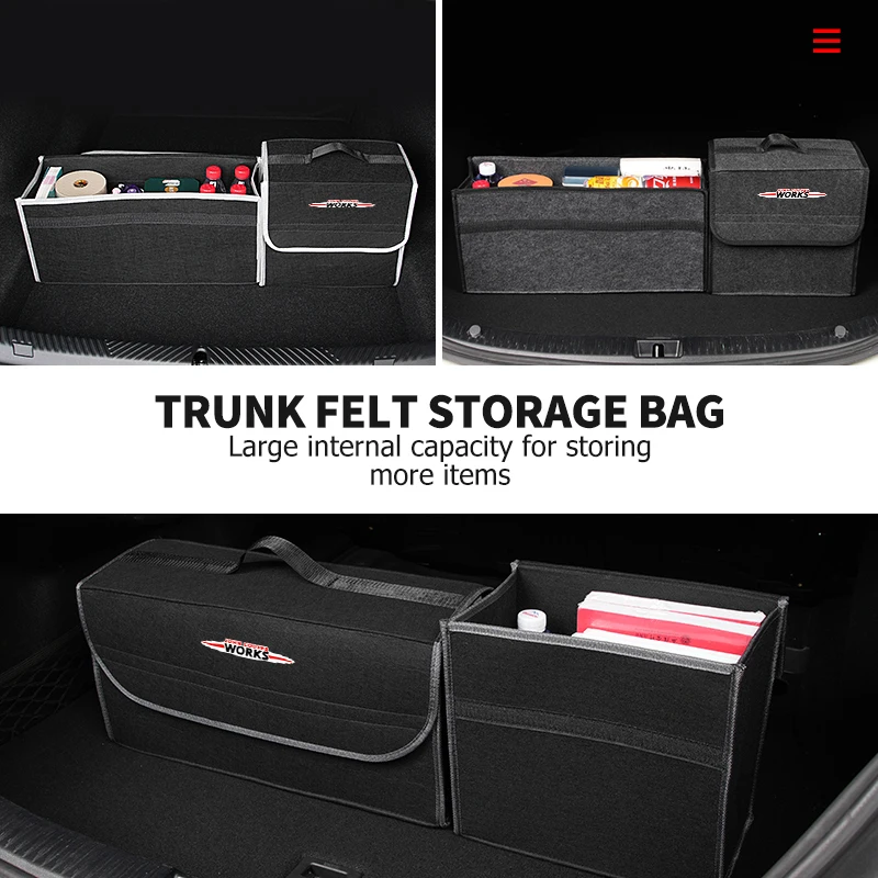 Car Storage Bag Large Capacity Auto Multiues Tools Storage Box For MINI R60 F56 R56 F54 F57 R70 JCW John Cooper Works
Car Storage Bag Large Capacity Auto Multiues Tools Storage Box For MINI R60 F56 R56 F54 F57 R70 JCW John Cooper Works