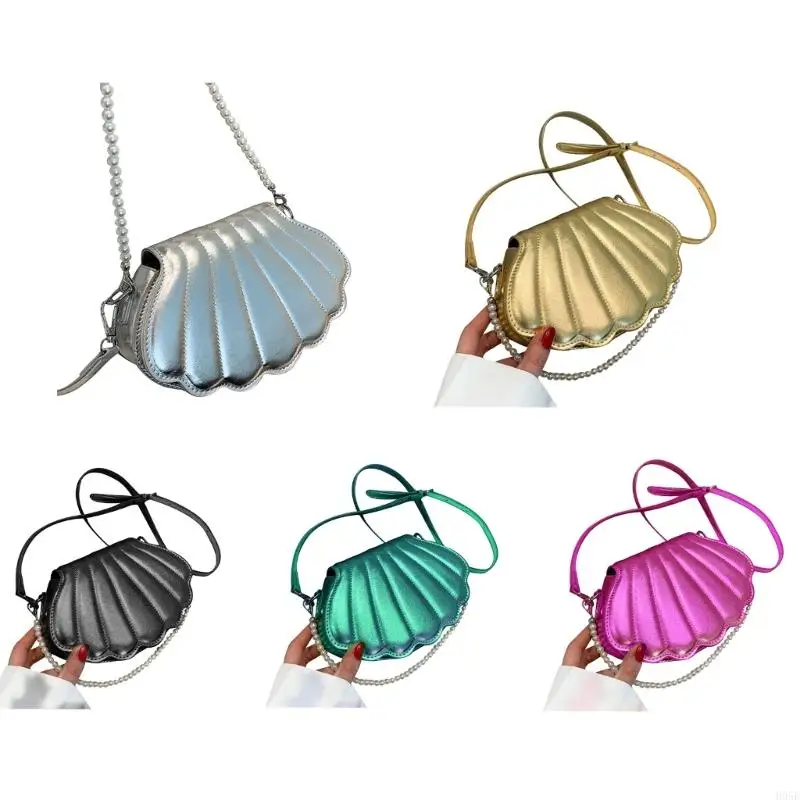 H05E Womens Pearl Chain Handbag Purse Female Shell Shoulder Bag Ladies PU Crossbody Bag for Party Prom
H05E Womens Pearl Chain Handbag Purse Female Shell Shoulder Bag Ladies PU Crossbody Bag for Party Prom