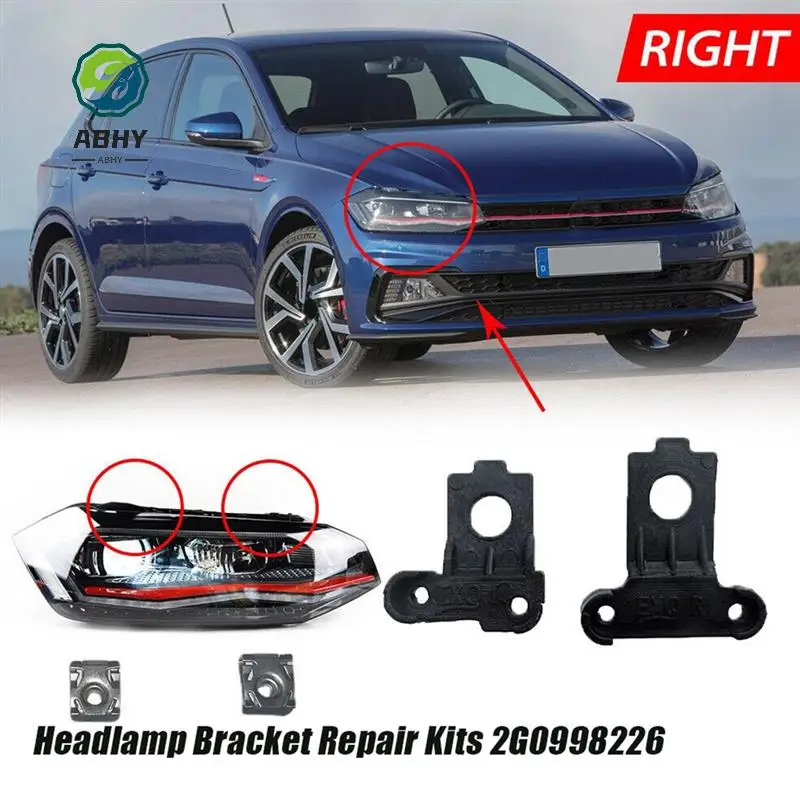ABHY-1 пара ремонтный комплект кронштейна фары 2G0998225 2G0998226 для VW Polo 16-24, лампа головного света, фиксированный держатель, винтовое крепление L + R
ABHY-1 пара ремонтный комплект кронштейна фары 2G0998225 2G0998226 для VW Polo 16-24, лампа головного света, фиксированный держатель, винтовое крепление L + R