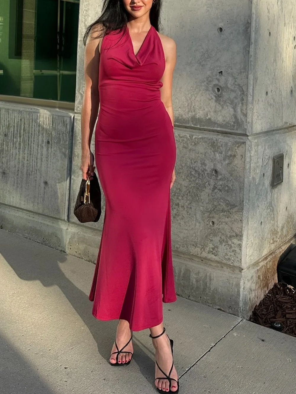 Women's Irregular Sling Design Flutter Draped Neck Sleeveless Long Dress Y2K New Sexy Backless Women's Dresses Chic
Women's Irregular Sling Design Flutter Draped Neck Sleeveless Long Dress Y2K New Sexy Backless Women's Dresses Chic