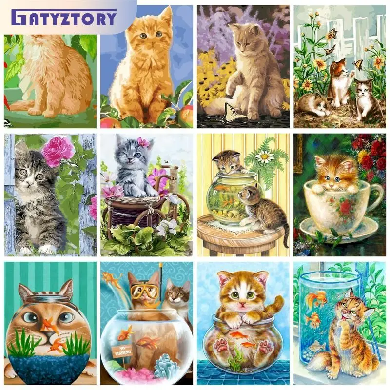GATYZTORY Acrylic Paint By Numbers For Adults Cute Cat Drawing By Numbers Handiwork Wall Decors Unique Gift On Canvas Picture Co
GATYZTORY Acrylic Paint By Numbers For Adults Cute Cat Drawing By Numbers Handiwork Wall Decors Unique Gift On Canvas Picture Co