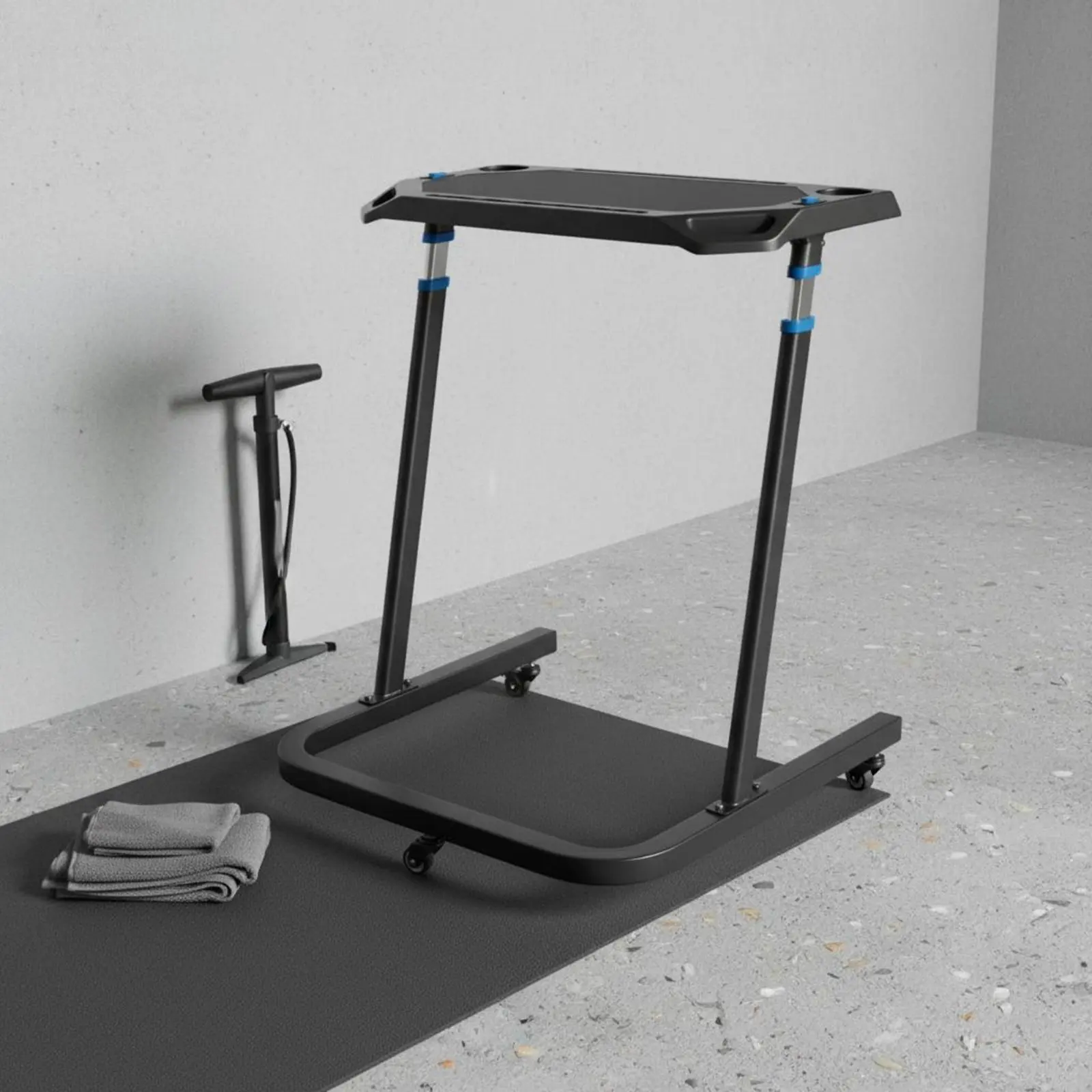 Adjustable Bike Trainer Desk Non-Slip Surface Mobile Cycling Workstation Portable Trainer Desk Lockable Wheels Cycle Accessory
Adjustable Bike Trainer Desk Non-Slip Surface Mobile Cycling Workstation Portable Trainer Desk Lockable Wheels Cycle Accessory