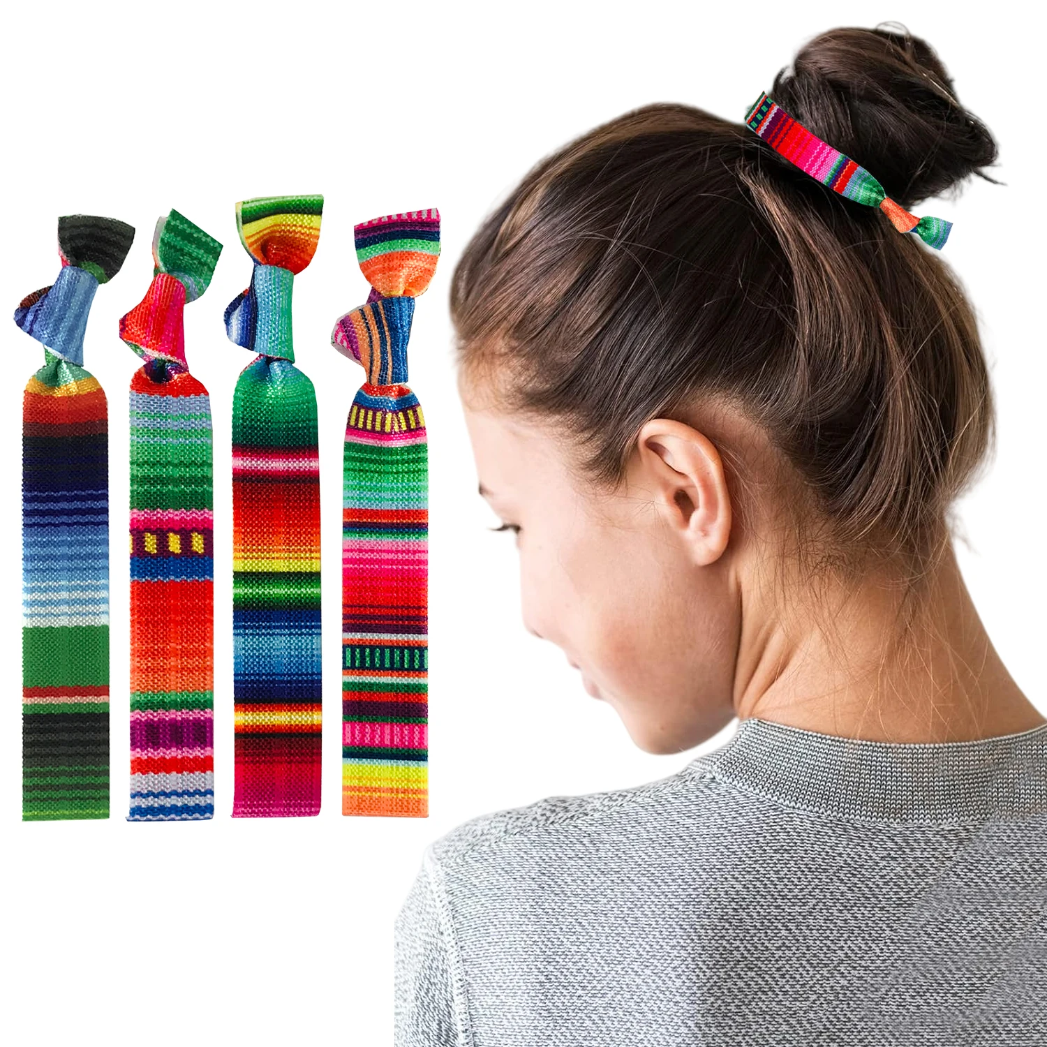 50Pcs/200Pcs Colorful Stripe Printed Hair Ties Accessories Elastic Ribbon Ponytail Holders Wedding Party Bracelets Gifts
50Pcs/200Pcs Colorful Stripe Printed Hair Ties Accessories Elastic Ribbon Ponytail Holders Wedding Party Bracelets Gifts