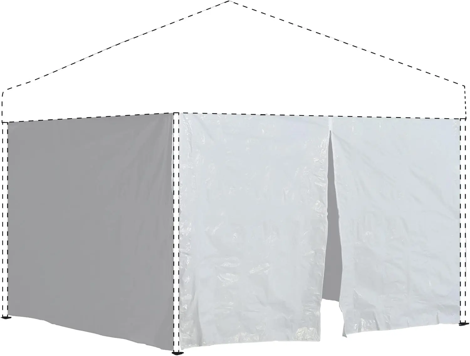 10' x 10' Instant Canopy Wall Panel Accessory Set for WE100/C100/SX100 Canopies with Zipper Entry, White
10' x 10' Instant Canopy Wall Panel Accessory Set for WE100/C100/SX100 Canopies with Zipper Entry, White
