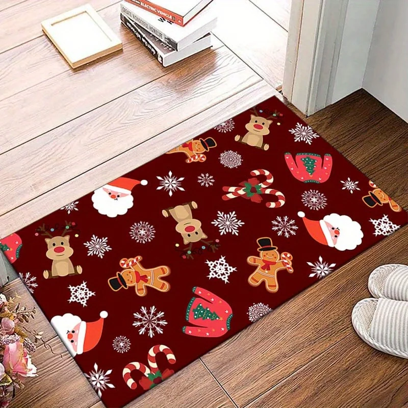 1pc Cute Cartoon Christmas Carpet - Crystal Velvet Fabric, Non-Slip Mat, Suitable for Living Room and Bedroom Decoration
1pc Cute Cartoon Christmas Carpet - Crystal Velvet Fabric, Non-Slip Mat, Suitable for Living Room and Bedroom Decoration