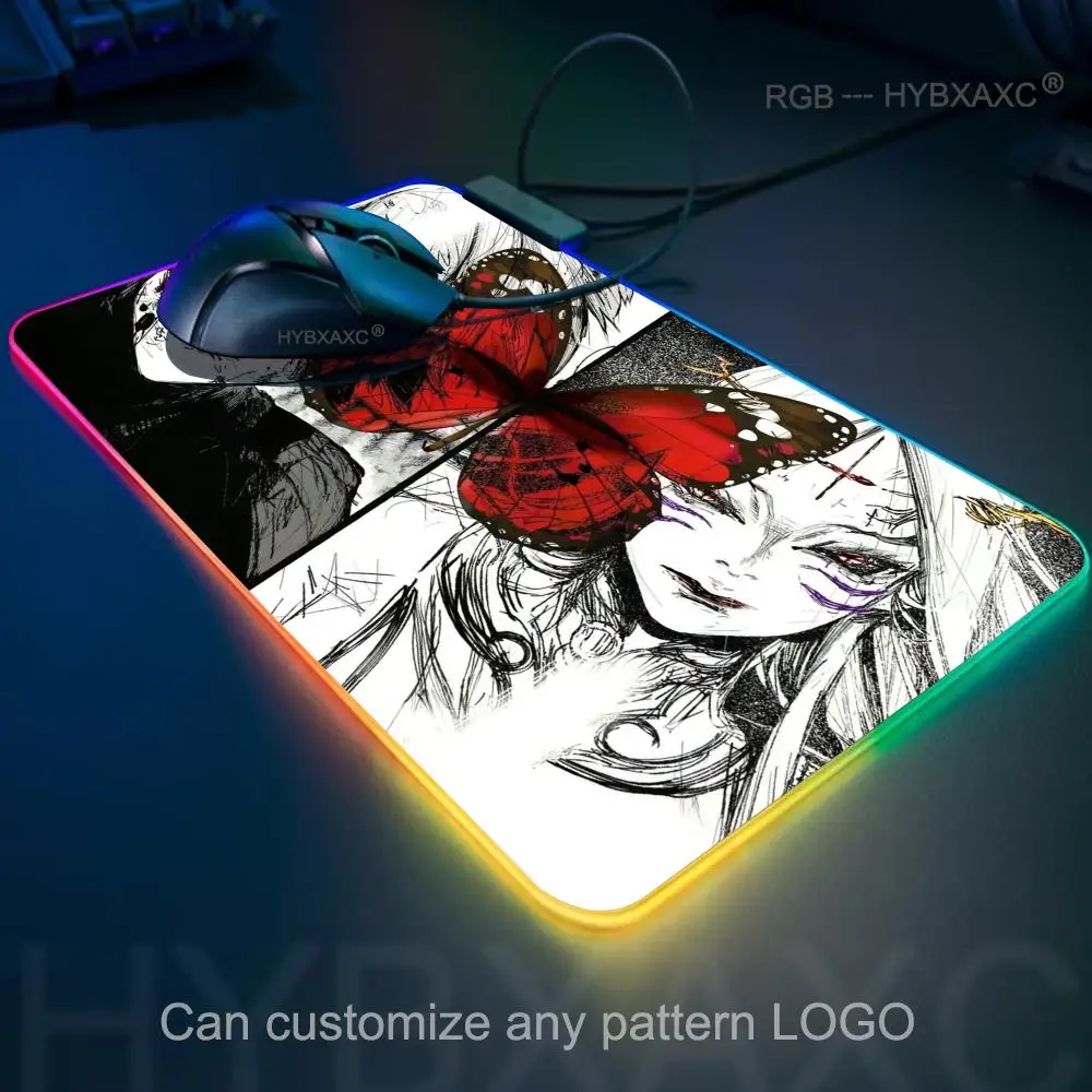 RGB Black White Anime Desk Mat Tokyo Ghoul Mousepad Kaneki Ken Computer Gamer Non-slip Mouse Pad HD PC Keyboard Desk Pad XAXC
RGB Black White Anime Desk Mat Tokyo Ghoul Mousepad Kaneki Ken Computer Gamer Non-slip Mouse Pad HD PC Keyboard Desk Pad XAXC