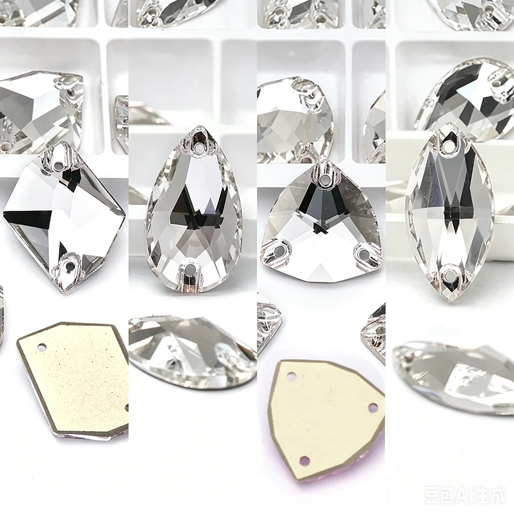 K9 Glass Sew On Rhinestones Chamfer DIY Crafts Sewing Clear Mirror Crystal Flatback Stones For Clothes Dress Garment Decoration
K9 Glass Sew On Rhinestones Chamfer DIY Crafts Sewing Clear Mirror Crystal Flatback Stones For Clothes Dress Garment Decoration