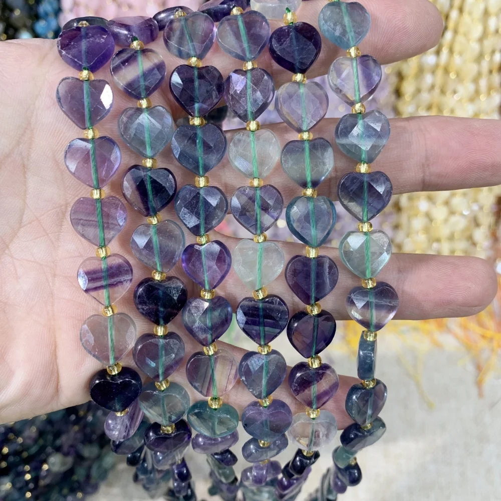 Natural Stone Heart Shape Faceted Colored Fluorite 11x12mm Rose Quartz Loose Bead Jewelry Making DIY Earrings Necklace Bracelet
Natural Stone Heart Shape Faceted Colored Fluorite 11x12mm Rose Quartz Loose Bead Jewelry Making DIY Earrings Necklace Bracelet