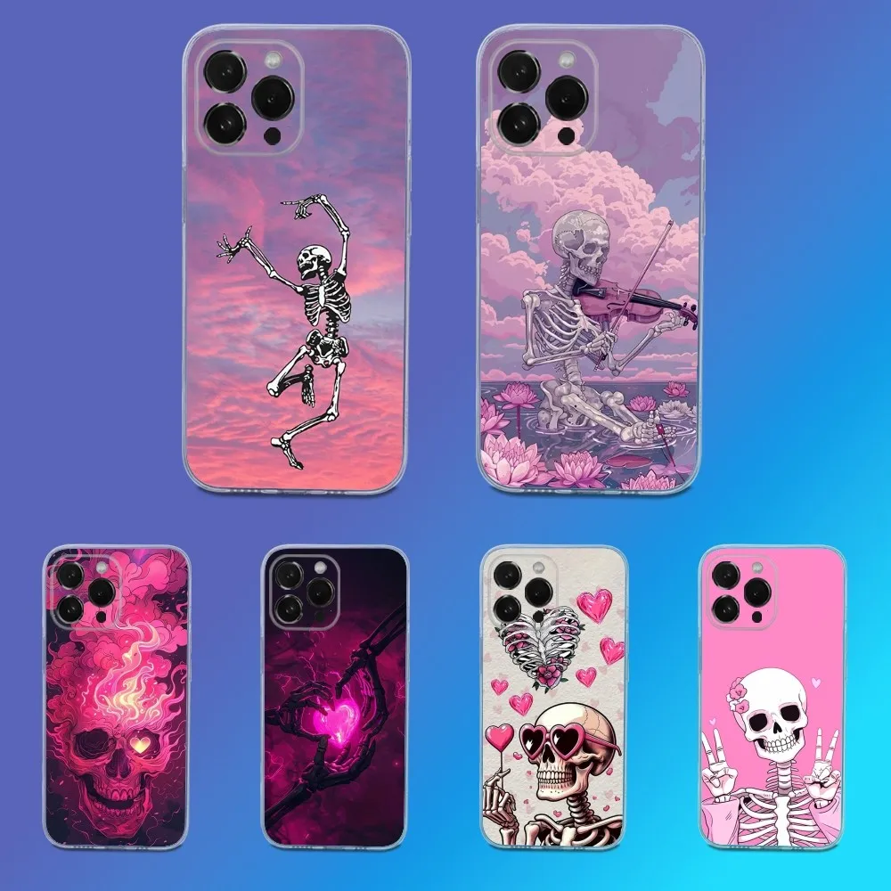 Pink Art Skeleton Phone Case For iPhone 16,15,14,13,12,11 Pro,Max,Plus,X,XS,XR,SE,Mini Transparent Silicone Soft
Pink Art Skeleton Phone Case For iPhone 16,15,14,13,12,11 Pro,Max,Plus,X,XS,XR,SE,Mini Transparent Silicone Soft