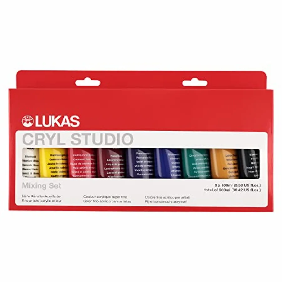 CRY Studio Artist Acryic Paint, MutiCoor, Set of 9 100m Tubes - High Pigment Acryic Paints for Canvas Painting, arge Scae Works
CRY Studio Artist Acryic Paint, MutiCoor, Set of 9 100m Tubes - High Pigment Acryic Paints for Canvas Painting, arge Scae Works