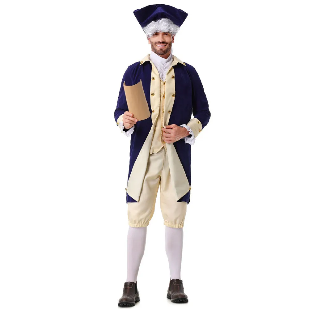 Men American Lawyer's Tailcoat Cosplay Halloween Captain of the Navy Costumes Carnival Purim Stage Role Play Showing Party Dress
Men American Lawyer's Tailcoat Cosplay Halloween Captain of the Navy Costumes Carnival Purim Stage Role Play Showing Party Dress
