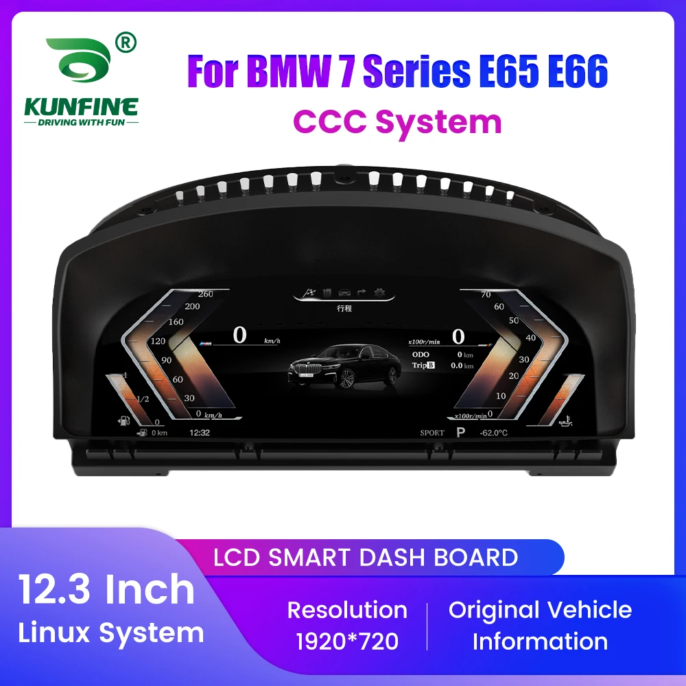 Car LCD Digital Dashboard Cluster For BMW 7 Series E65 E66 CCC System Instrument Panel Speedometer Virtual Cockpit Linux 12.3"
Car LCD Digital Dashboard Cluster For BMW 7 Series E65 E66 CCC System Instrument Panel Speedometer Virtual Cockpit Linux 12.3"